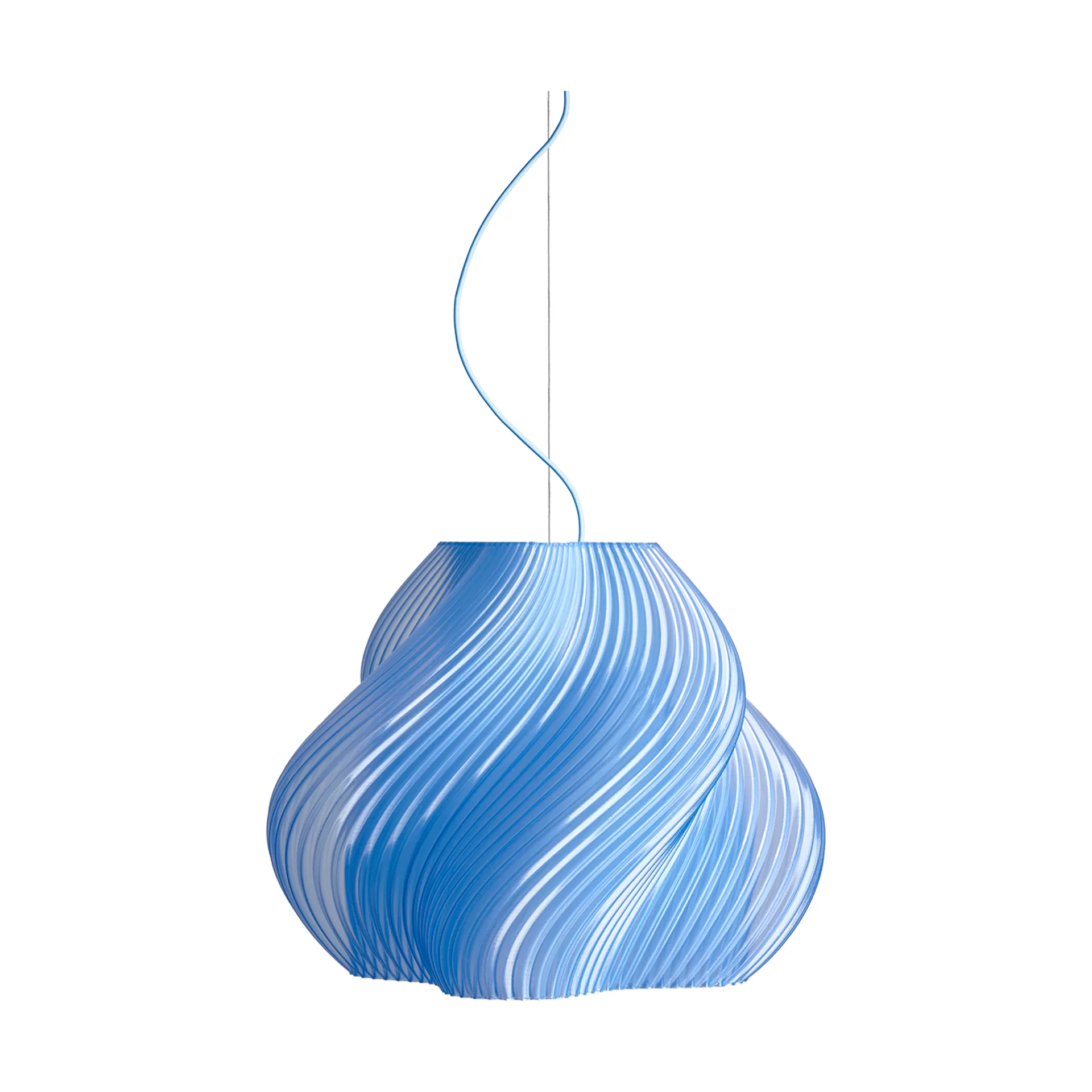 Soft Serve pendel, Blueberry sorbet-chrome, Mega, 60 cm Crème Atelier