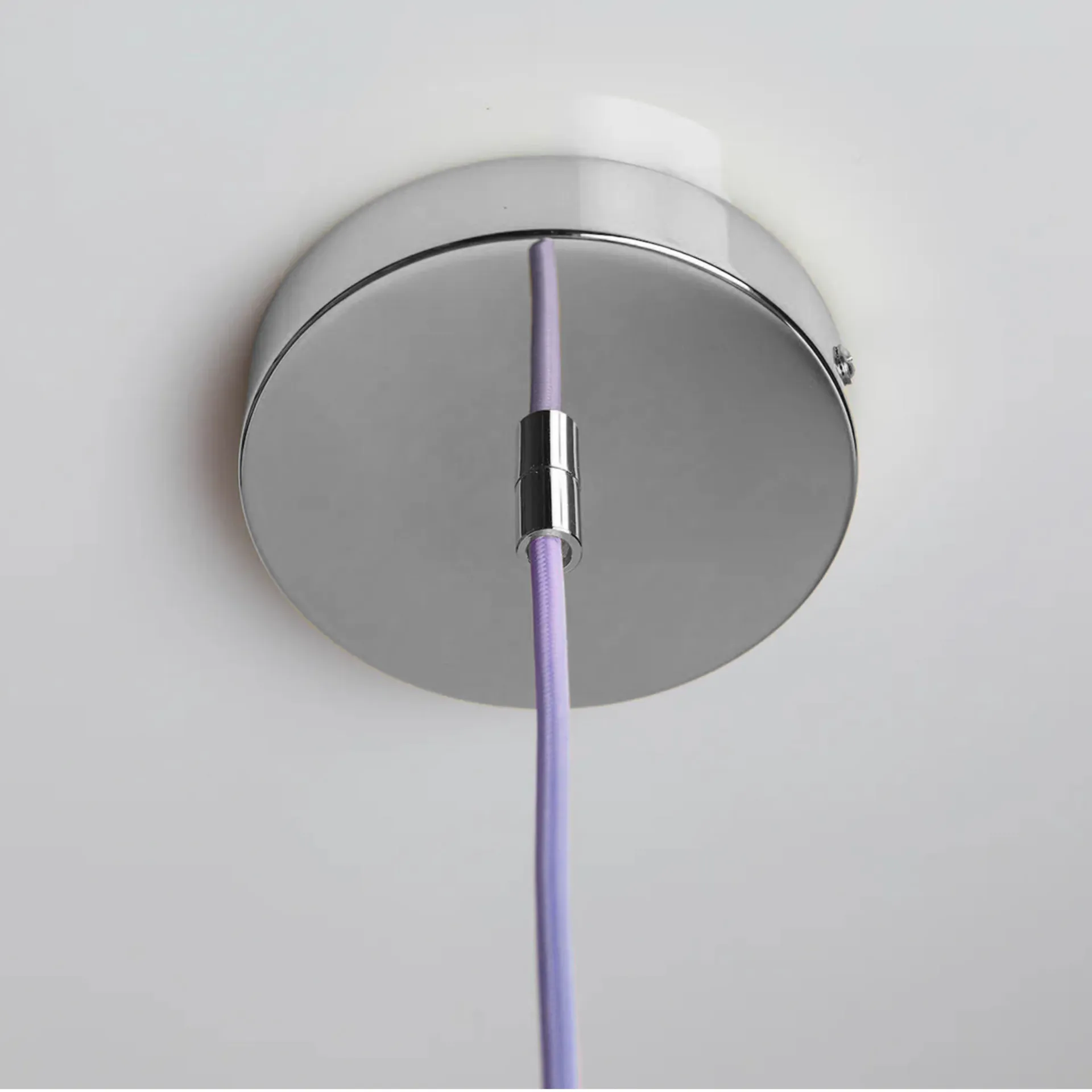 Soft Serve pendel, Lavender sorbet-chrome, 02, 25 cm Crème Atelier