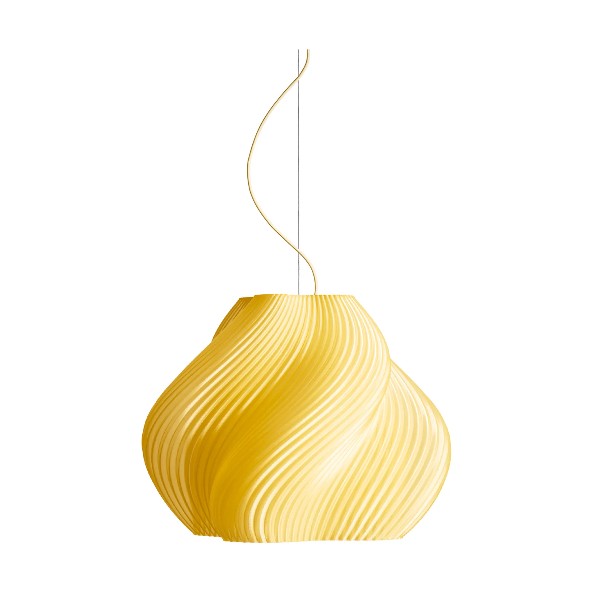 Soft Serve pendel, Limonello sorbet-chrome, Mega, 60 cm Crème Atelier