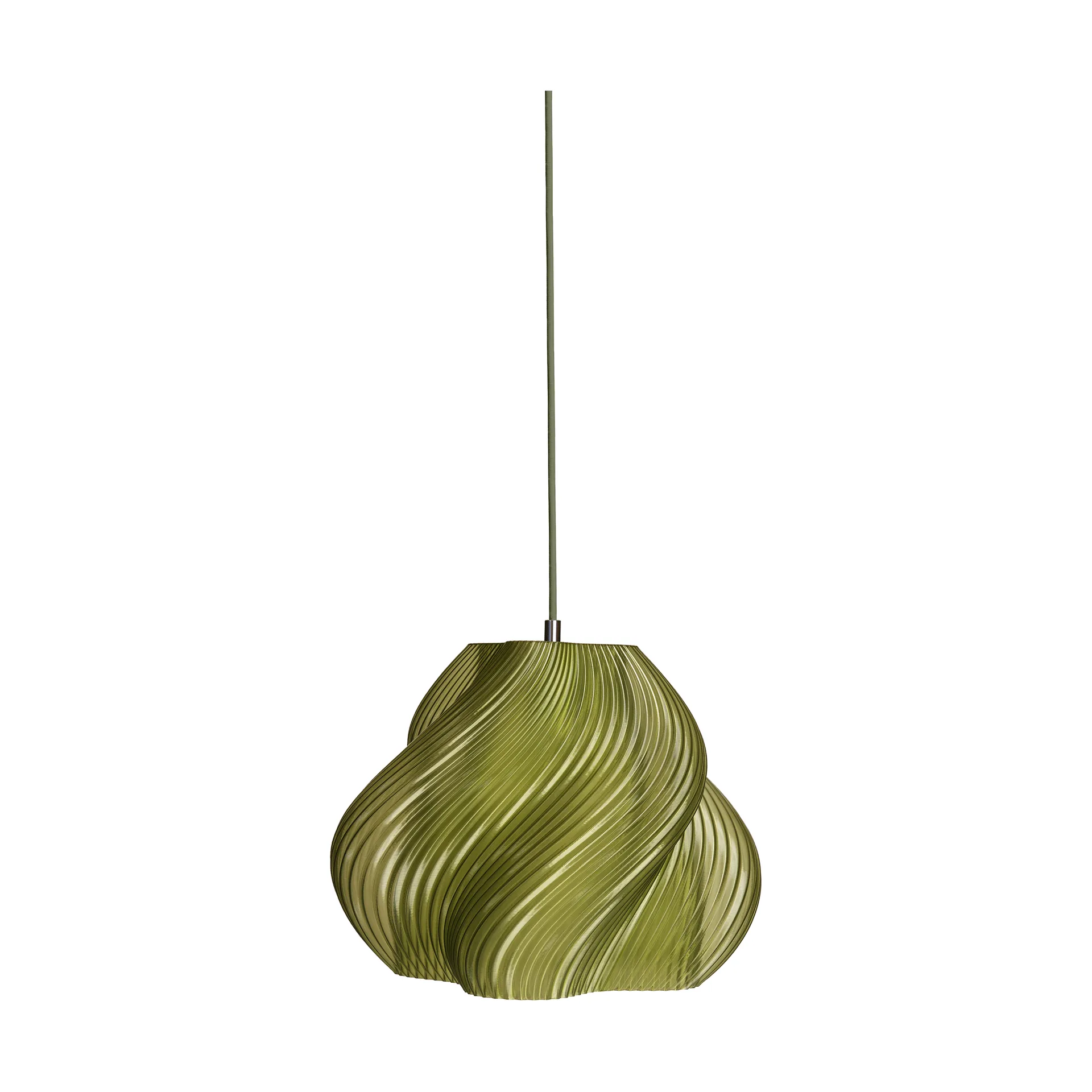 Soft Serve pendel, Olive-chrome, 02, 25 cm Crème Atelier