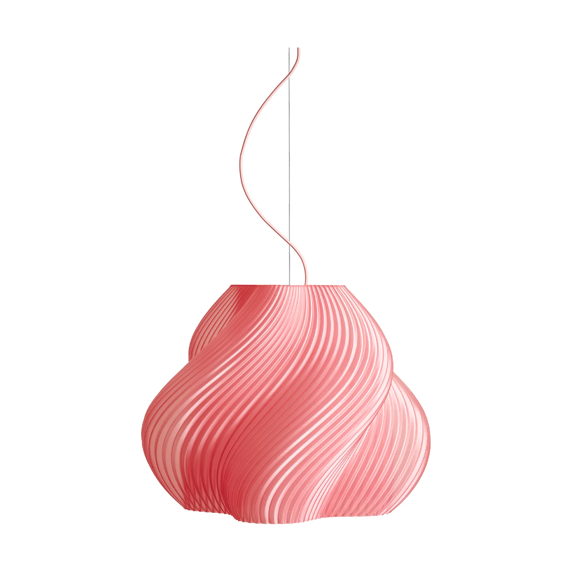 Soft Serve pendel, Peach sorbet-chrome, Mega, 60 cm Crème Atelier
