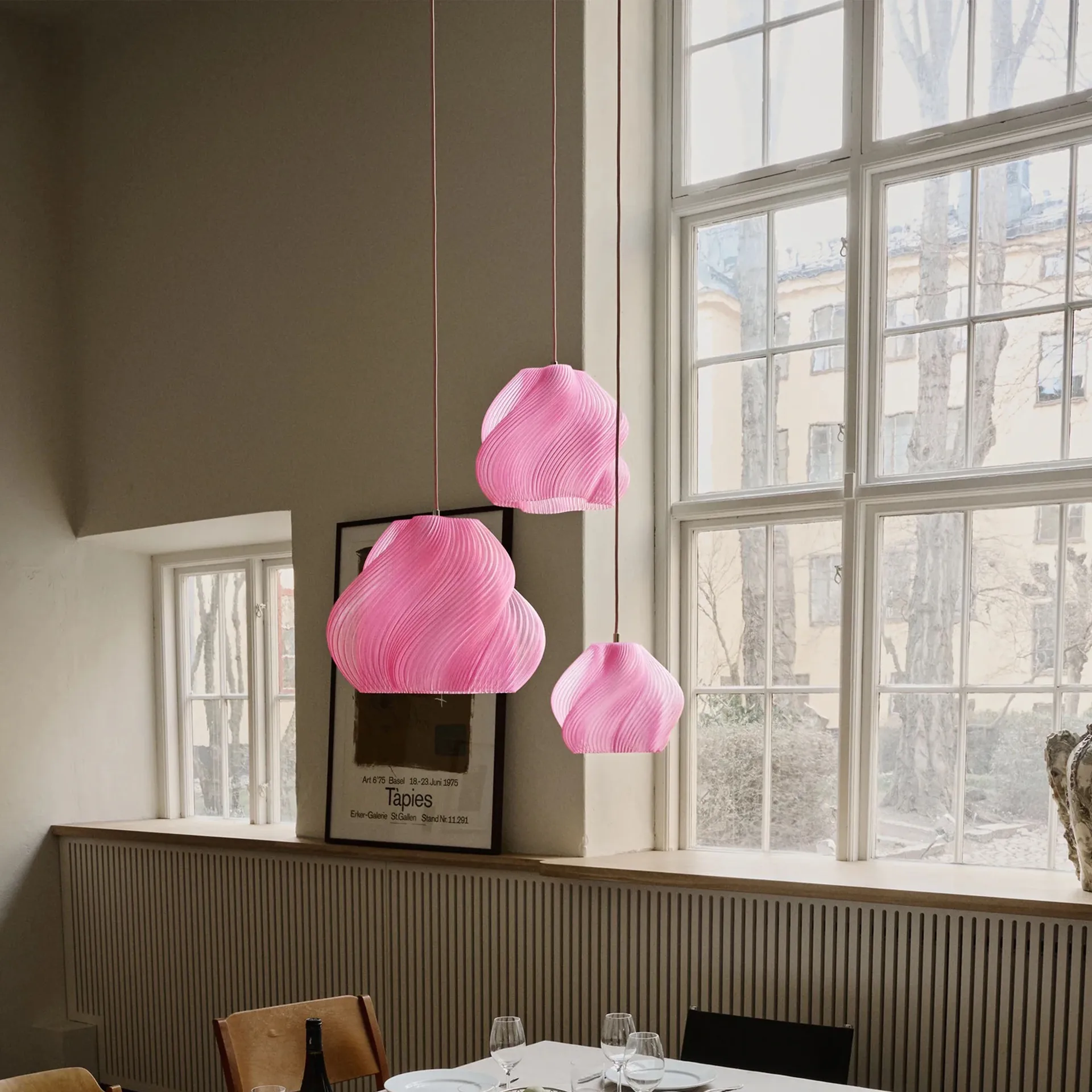 Soft Serve pendel, Rose sorbet-brass, 01, 20 cm Crème Atelier