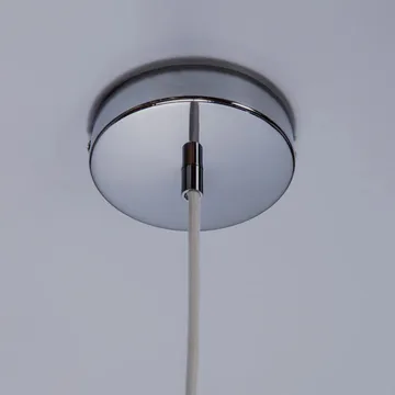 Soft Serve pendel - White-chrome, 01, 20 cm - Crème Atelier