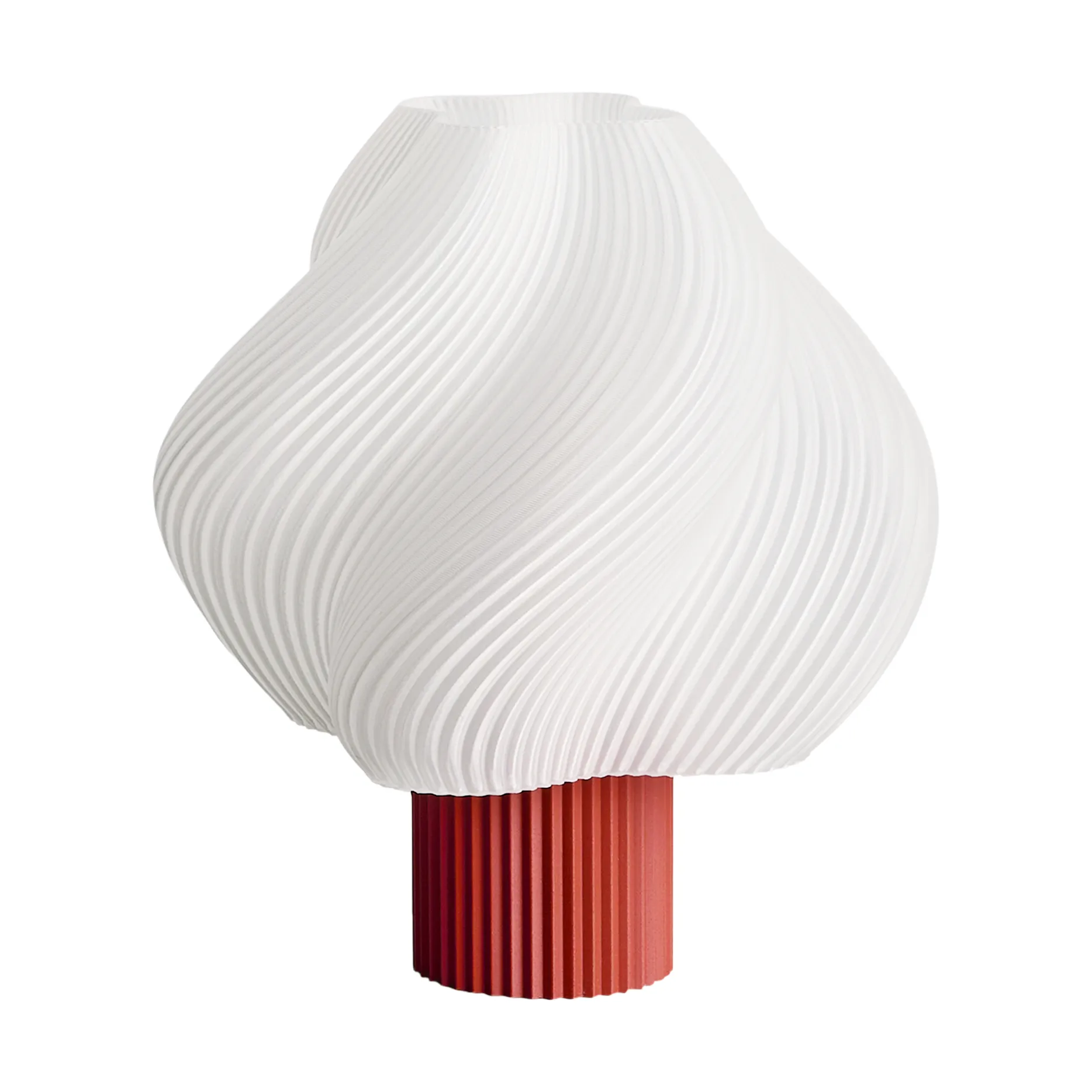 Soft Serve portabel bordslampa, Rhubarb, 23 cm Crème Atelier