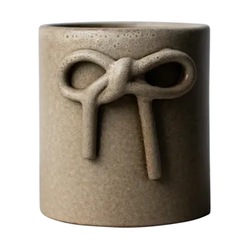 Bow kruka Ø11 cm - Beige - DBKD