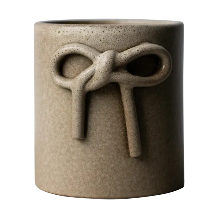 Bow kruka Ø11 cm - Beige - DBKD