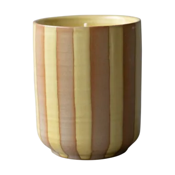 Burn doftljus 60 h - Stripe yellow - DBKD