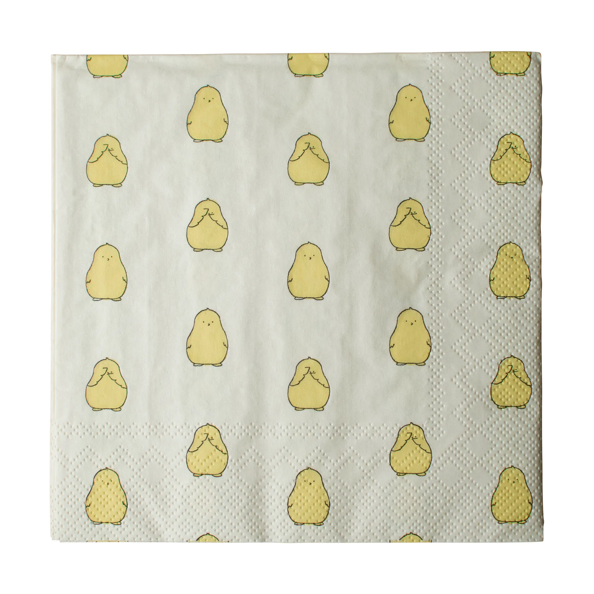 Chubby chicken pappersservett 20-pack, Yellow, 33x33 cm DBKD