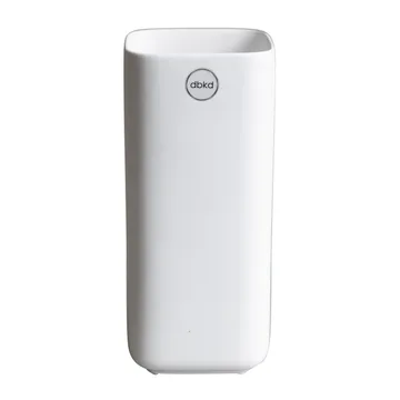Cube vas 20 cm - Matte white - DBKD