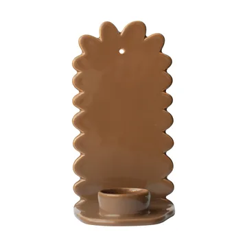 Flowery väggljusstake - Shiny nougat - DBKD