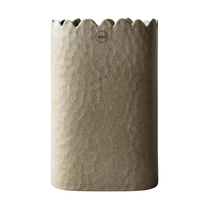 Flowery vas 20 cm - Beige - DBKD