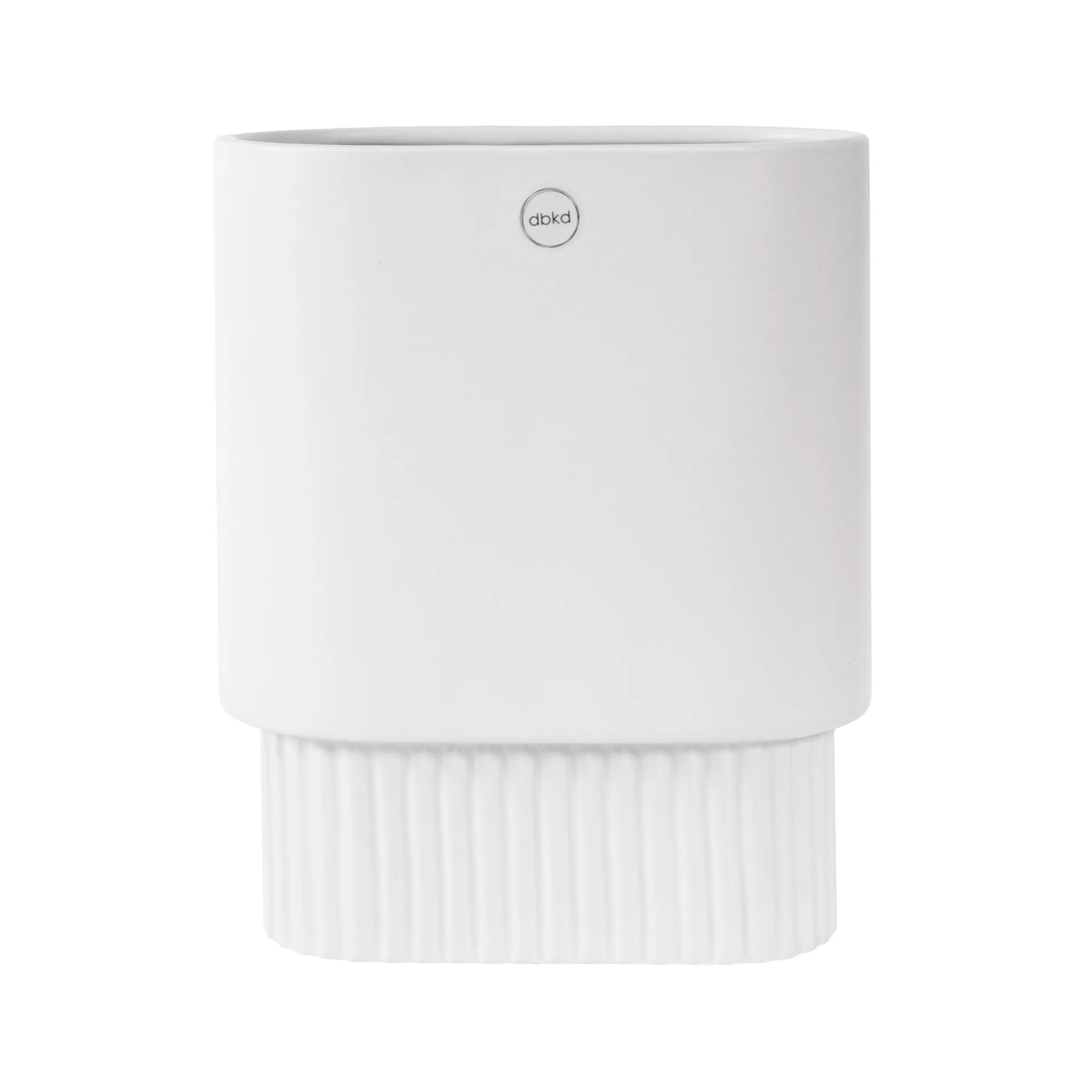 Front kruka oval hög, White DBKD