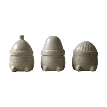 Hipster Triplets juldekoration 3-pack - Beige - DBKD