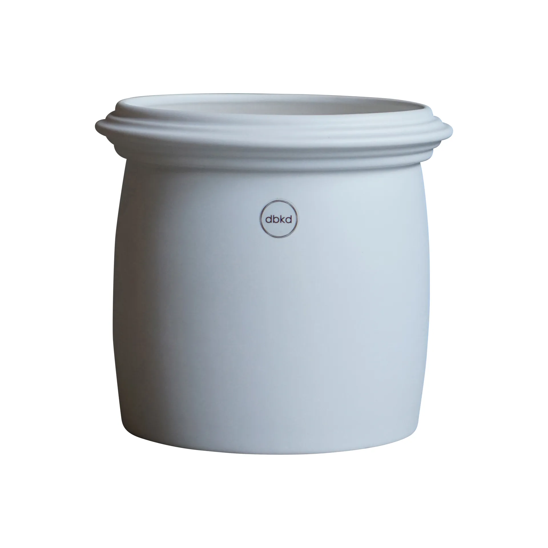 Kruset kruka matt vit, Small Ø18 cm DBKD