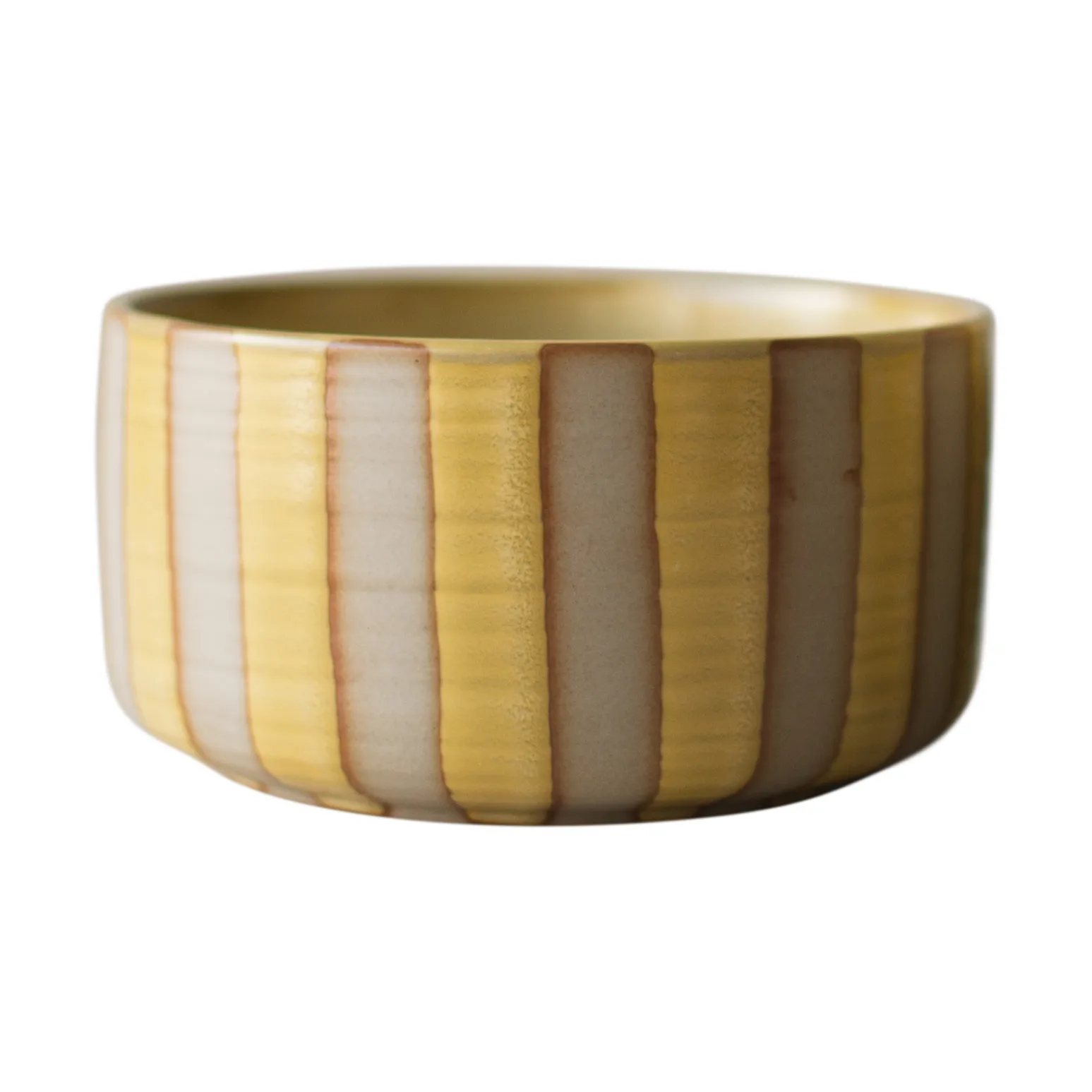 Line dekorationsskål Ø16 cm, Yellow DBKD