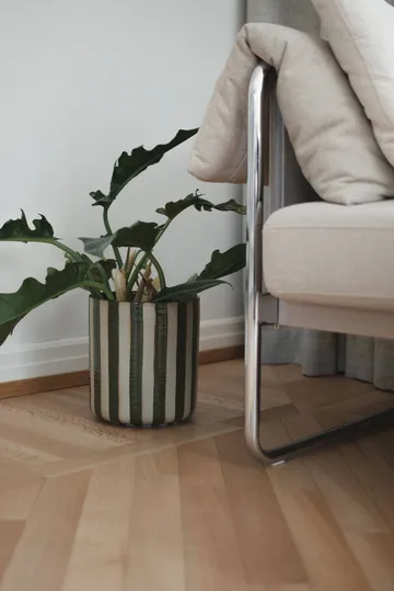 Line kruka Ø21x24 cm - Stripe green - DBKD