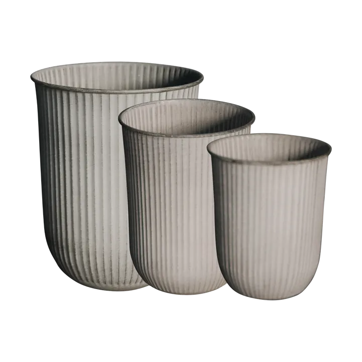 Out stripe kruka 3 delar - Beige - DBKD