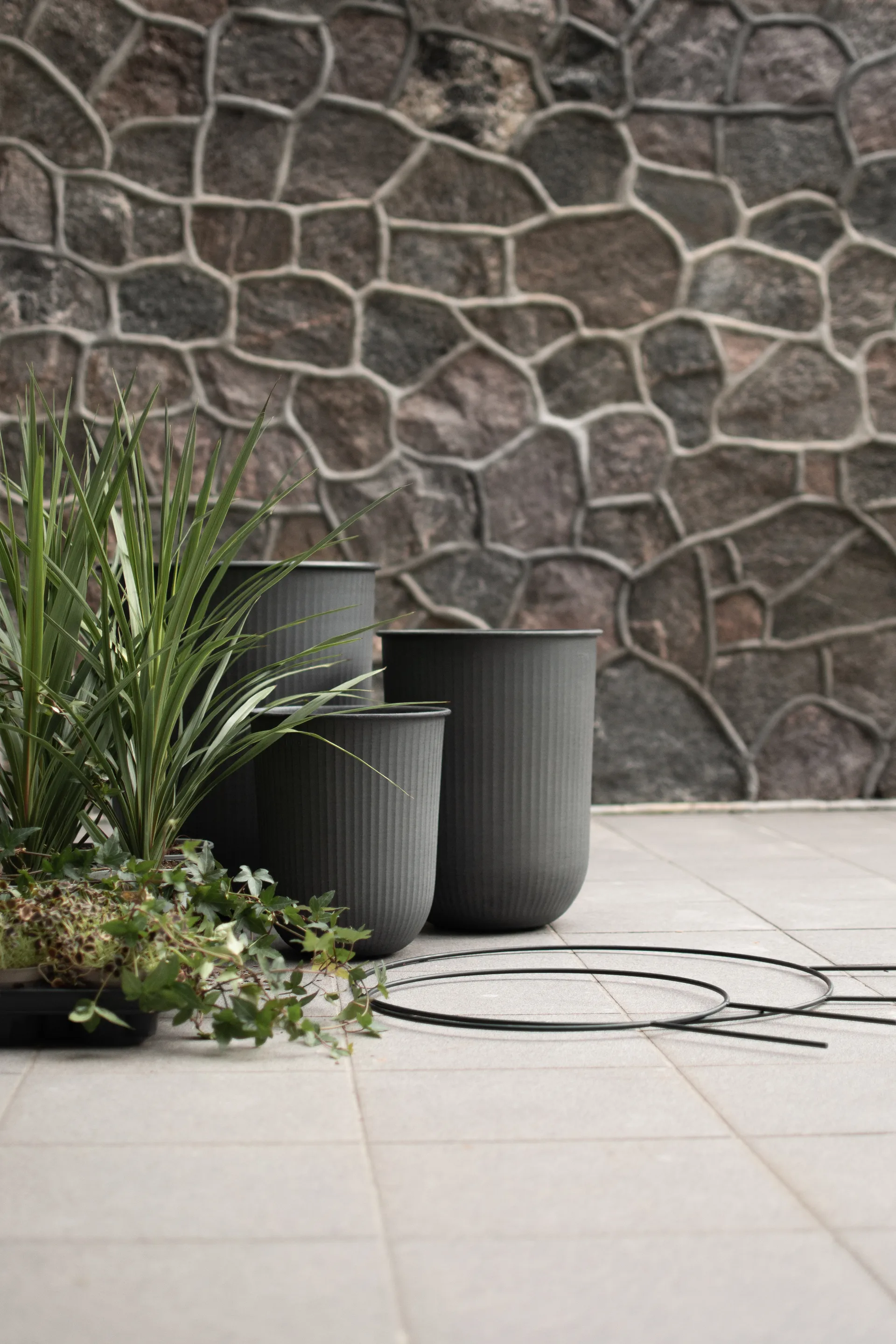 Out stripe kruka 3 delar, Black DBKD