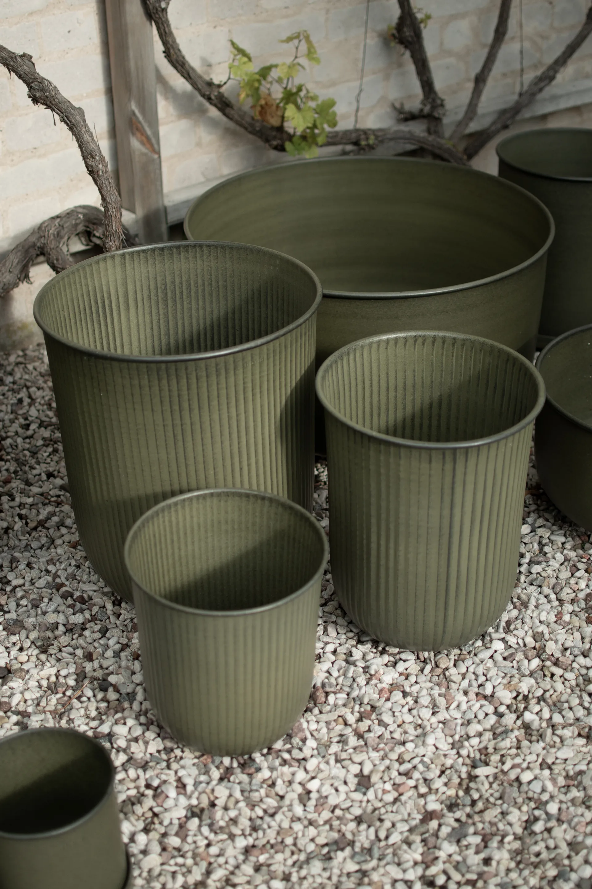 Out stripe kruka 3 delar, Green DBKD