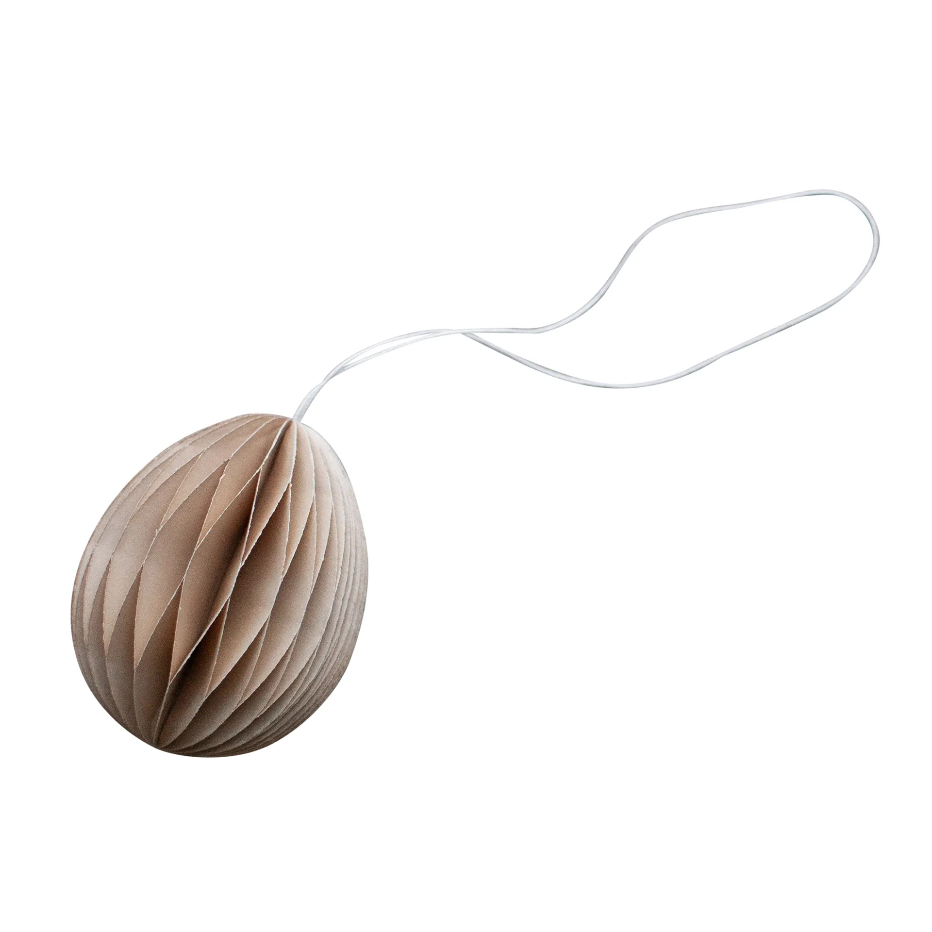 Ovoid påskhänge papper 7 cm, Sand DBKD