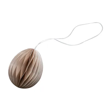 Ovoid påskhänge papper 7 cm - Sand - DBKD