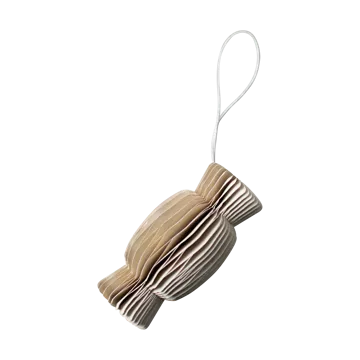 Paper candy julhänge - Beige - DBKD