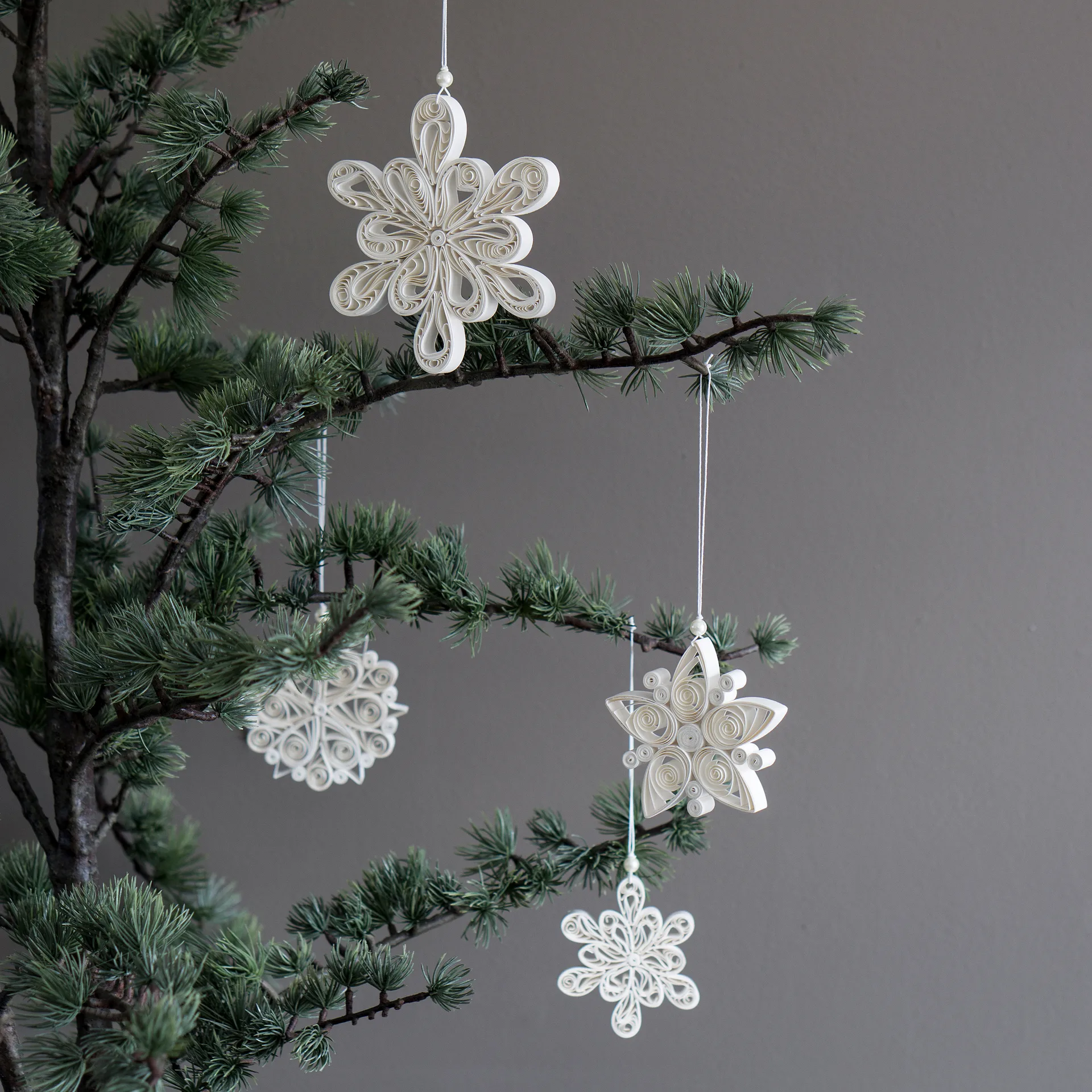 Regular Flake snöflinga vit, Liten Ø8,5 cm DBKD