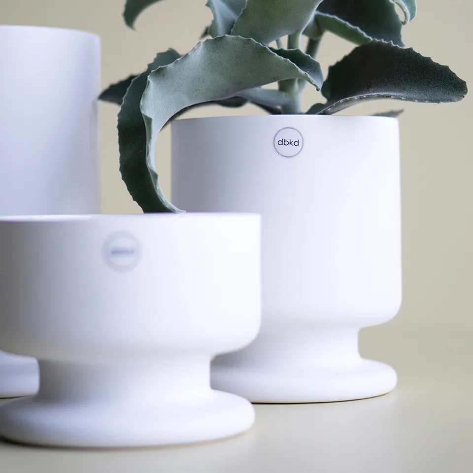 Soft kruka vit Ø15 cm, Liten DBKD