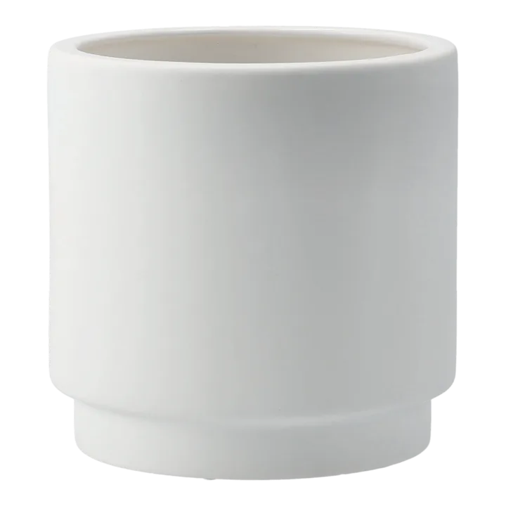 Solid kruka white - Mellan Ø16 cm - DBKD