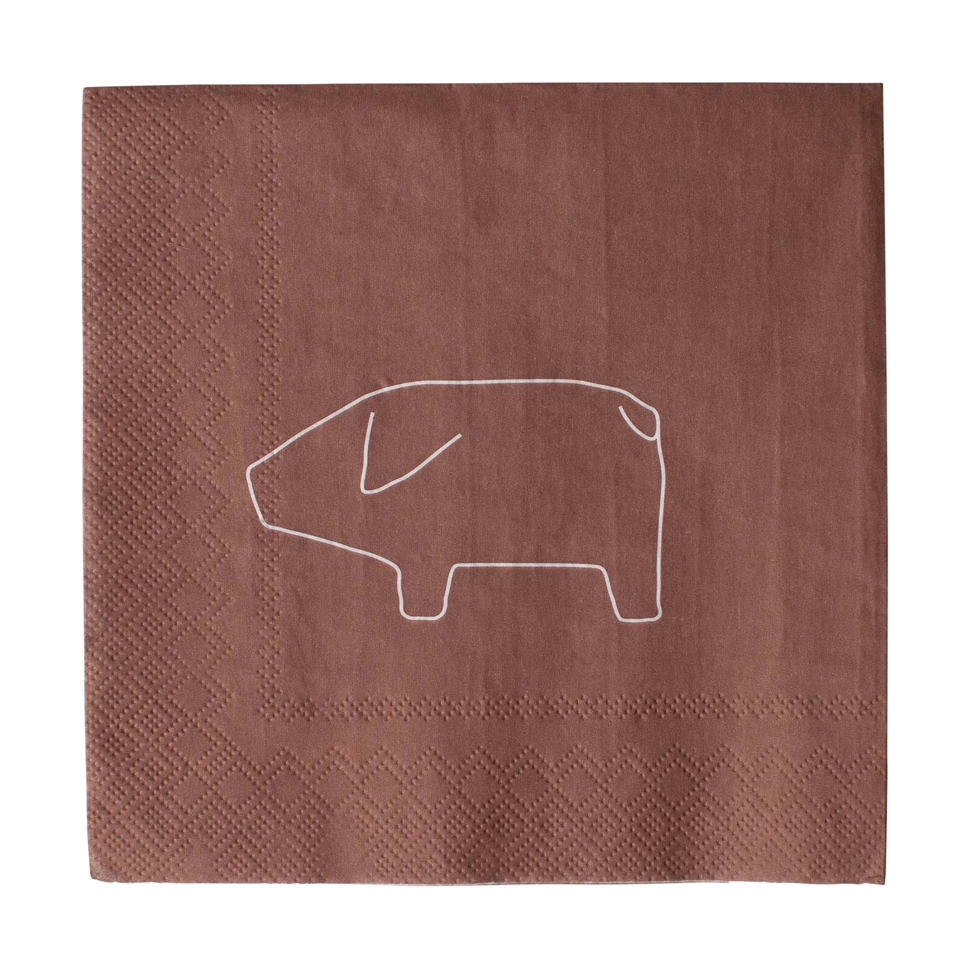Swedish pig pappersservett 33x33 cm 20-pack, Red DBKD