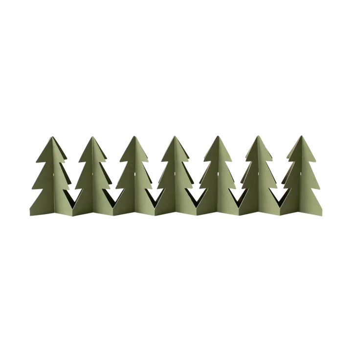 Tree in a row dekoration - Green, 7x60 cm - DBKD