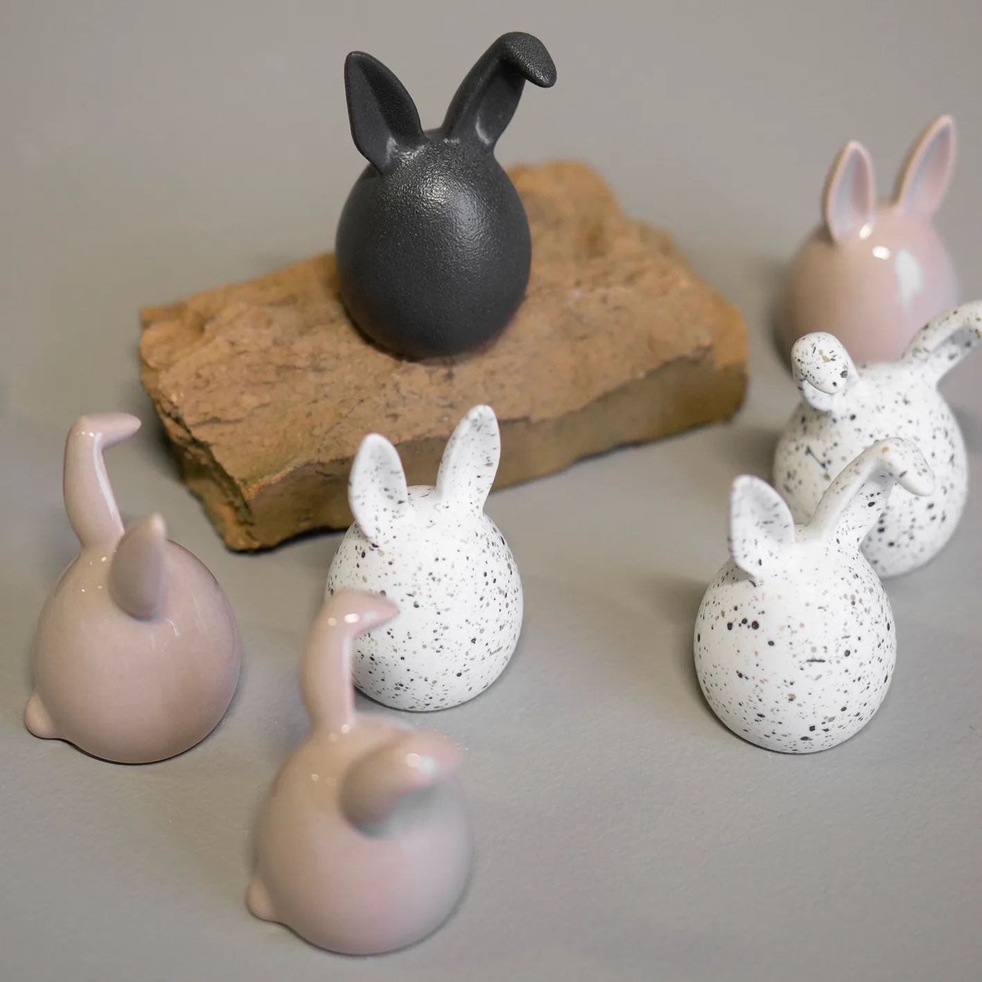 Triplets påskhare 3-pack, Cast iron DBKD