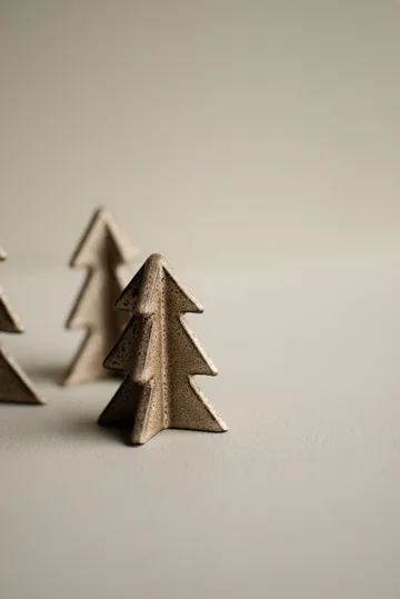 Winter tree dekoration - Beige, 7 cm - DBKD