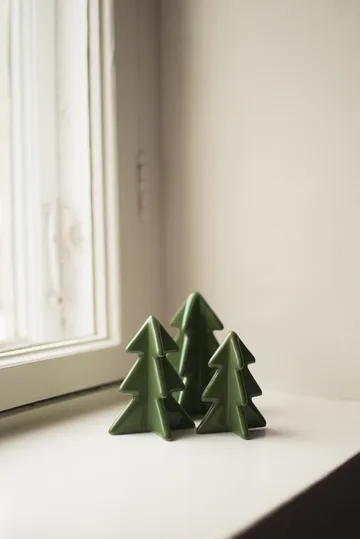 Winter tree dekoration - Green, 7 cm - DBKD