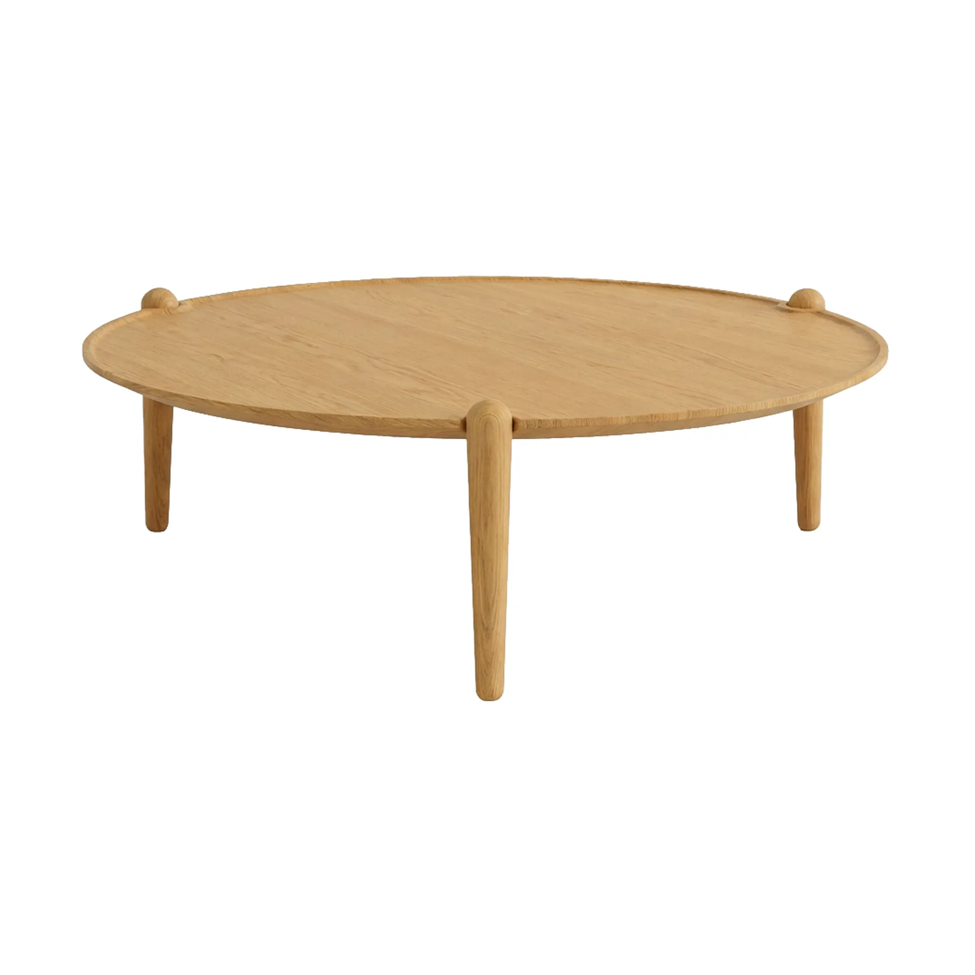Aria soffbord, Ek, Ø90x30 cm Design House Stockholm