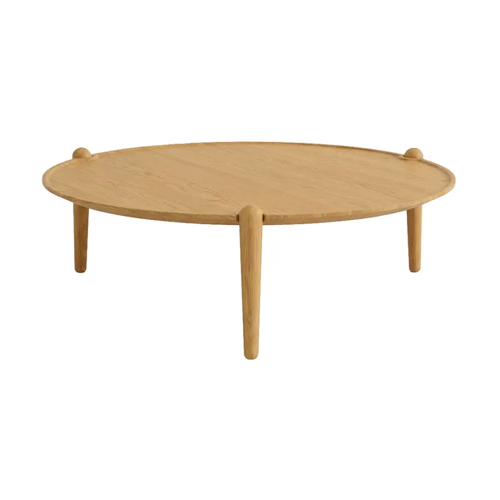 Aria soffbord - Ek, Ø90x30 cm - Design House Stockholm