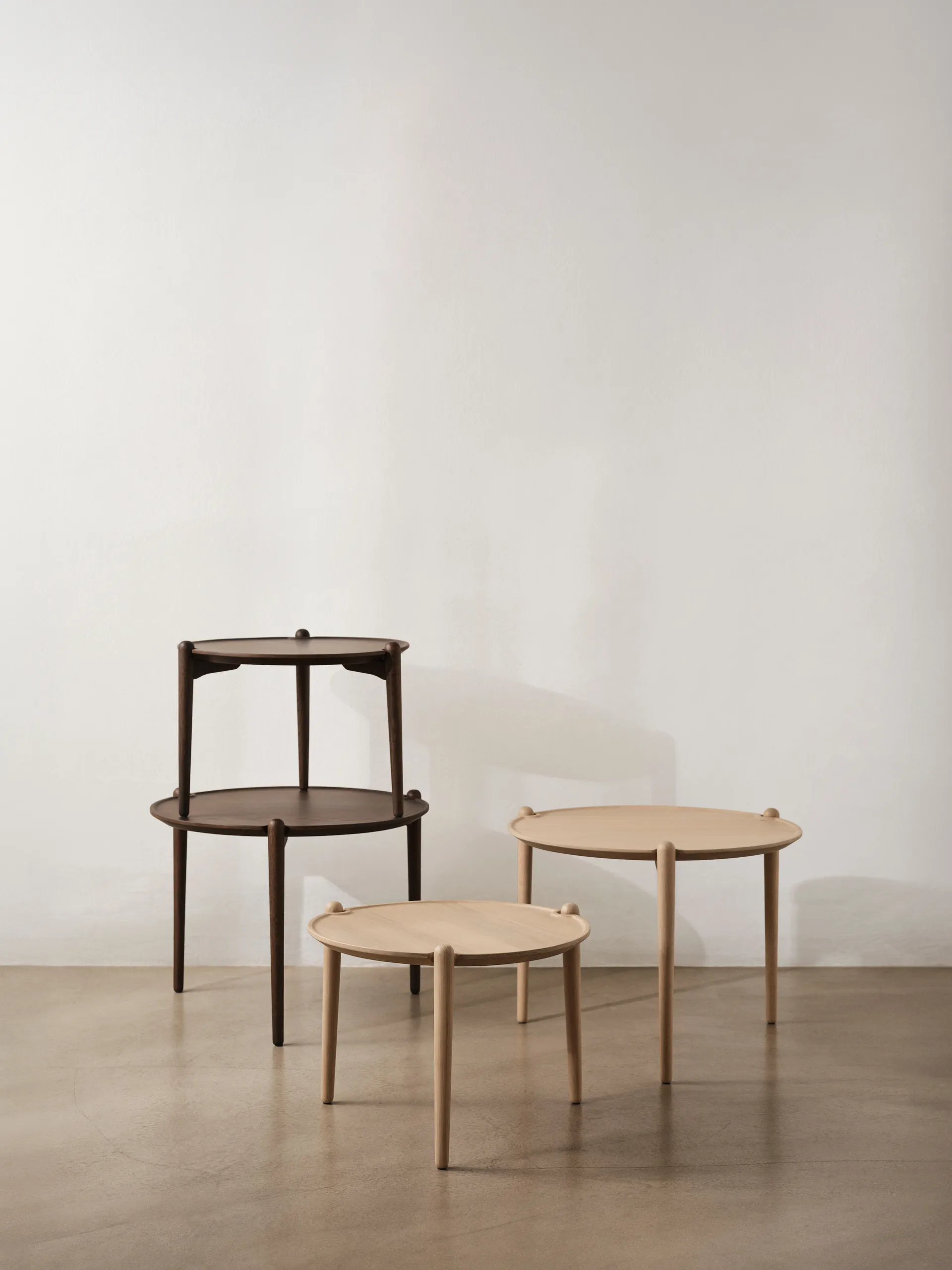 Aria soffbord, Light oak, Ø60x46 cm Design House Stockholm