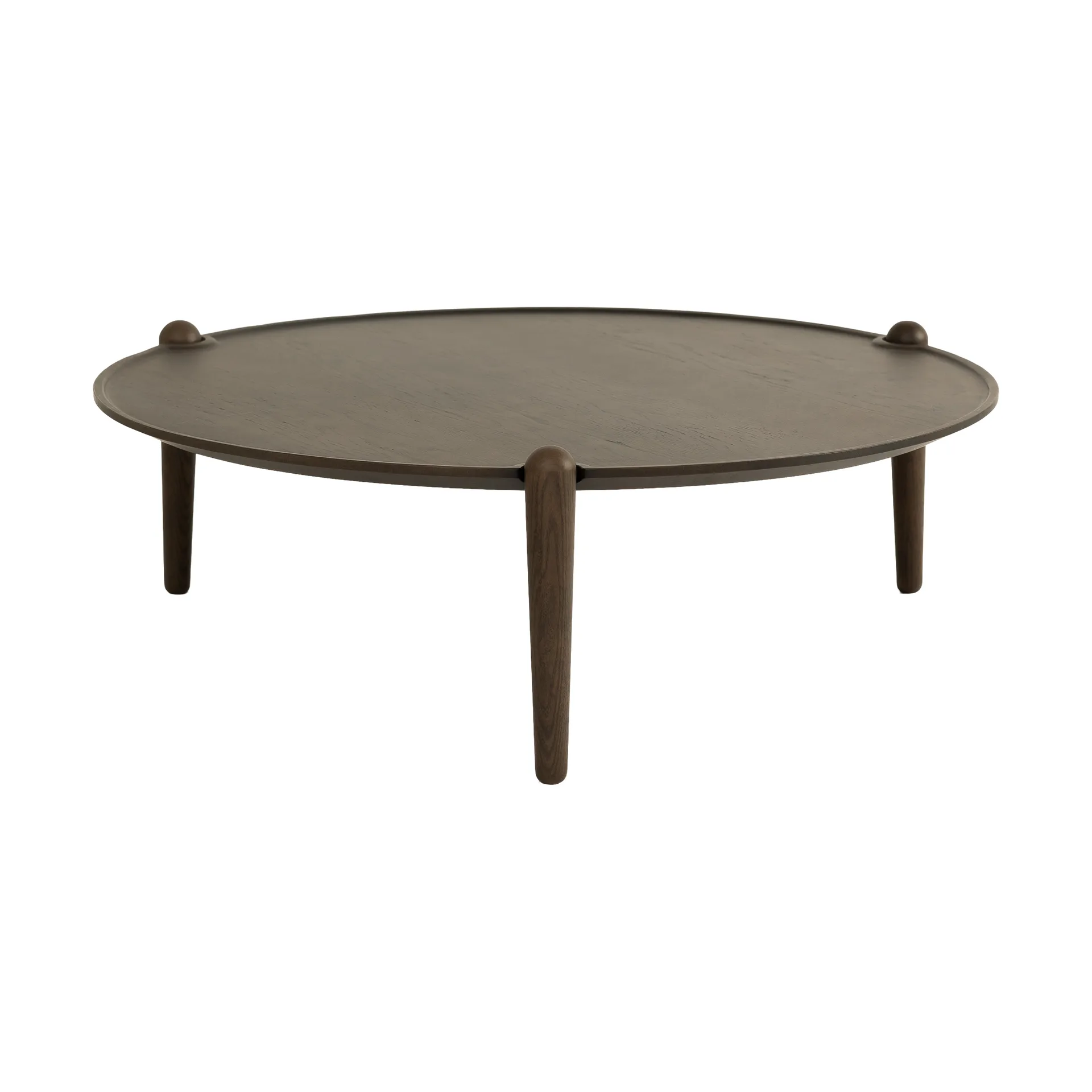 Aria soffbord, Mörk ek, Ø90x30 cm Design House Stockholm