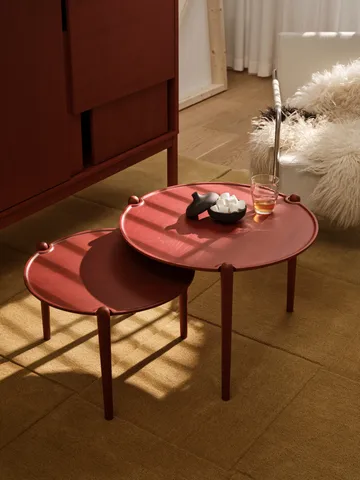 Aria soffbord - Red, Ø50x37 cm - Design House Stockholm