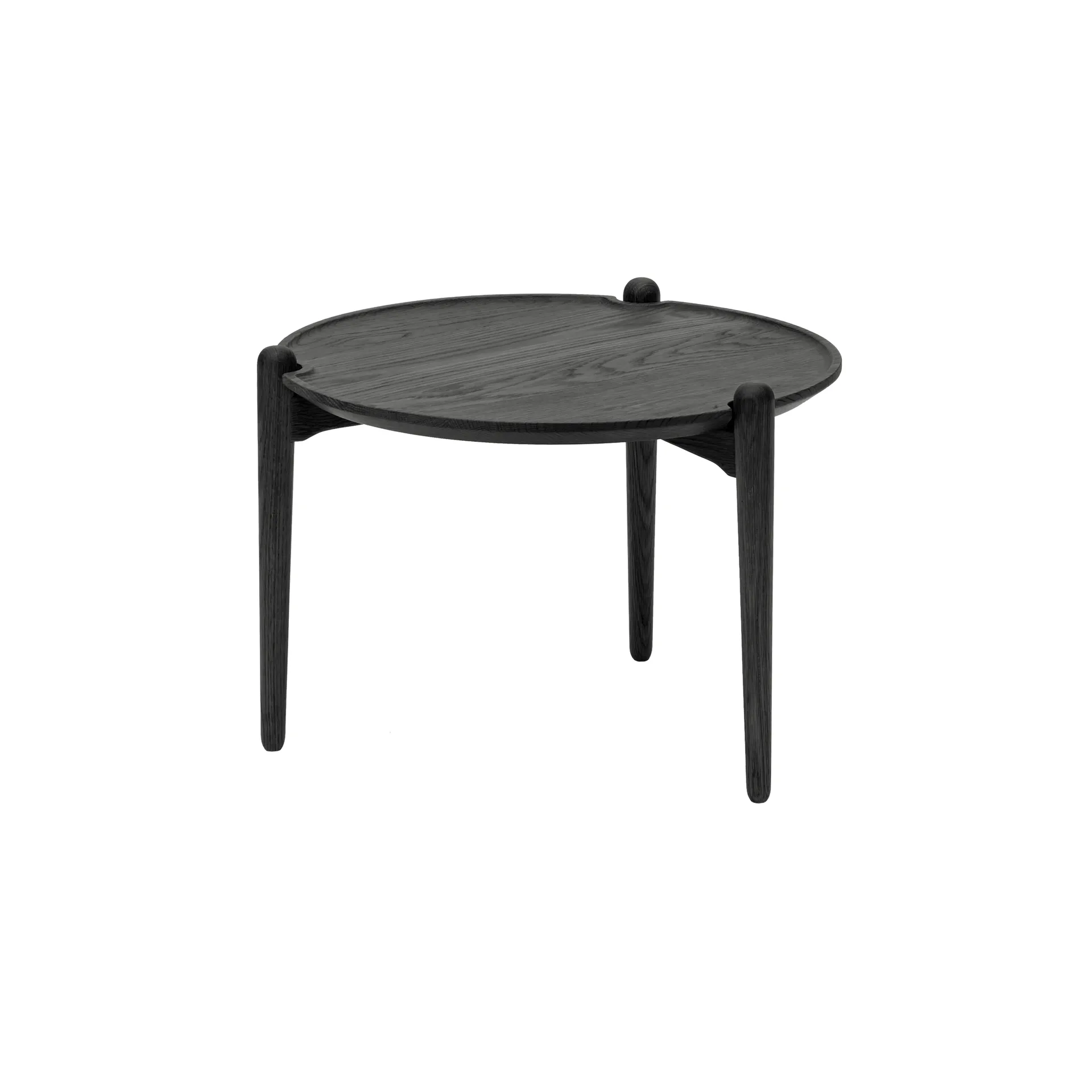 Aria soffbord, Svart ek, Ø50x37 cm Design House Stockholm
