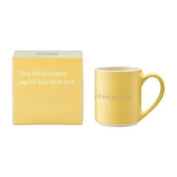Astrid Lindgren mugg, fina lilla krumelur - Svenskt text - Design House Stockholm