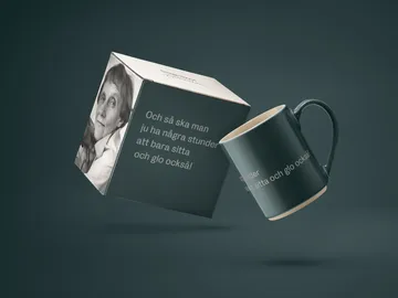 Astrid Lindgren mugg, och så ska man ju ha - Svensk text - Design House Stockholm