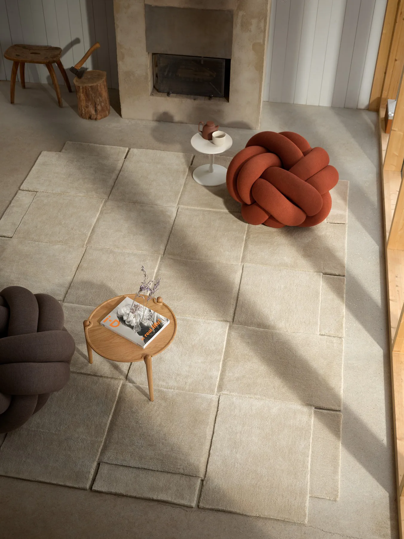 Basket matta beige, 245x300 cm Design House Stockholm