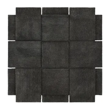 Basket matta, mörk grå - 180x180 cm - Design House Stockholm
