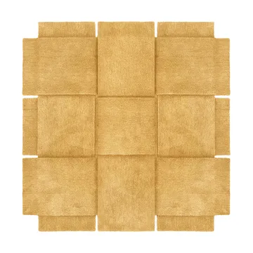 Basket matta yellow ochre - 180x180 cm - Design House Stockholm