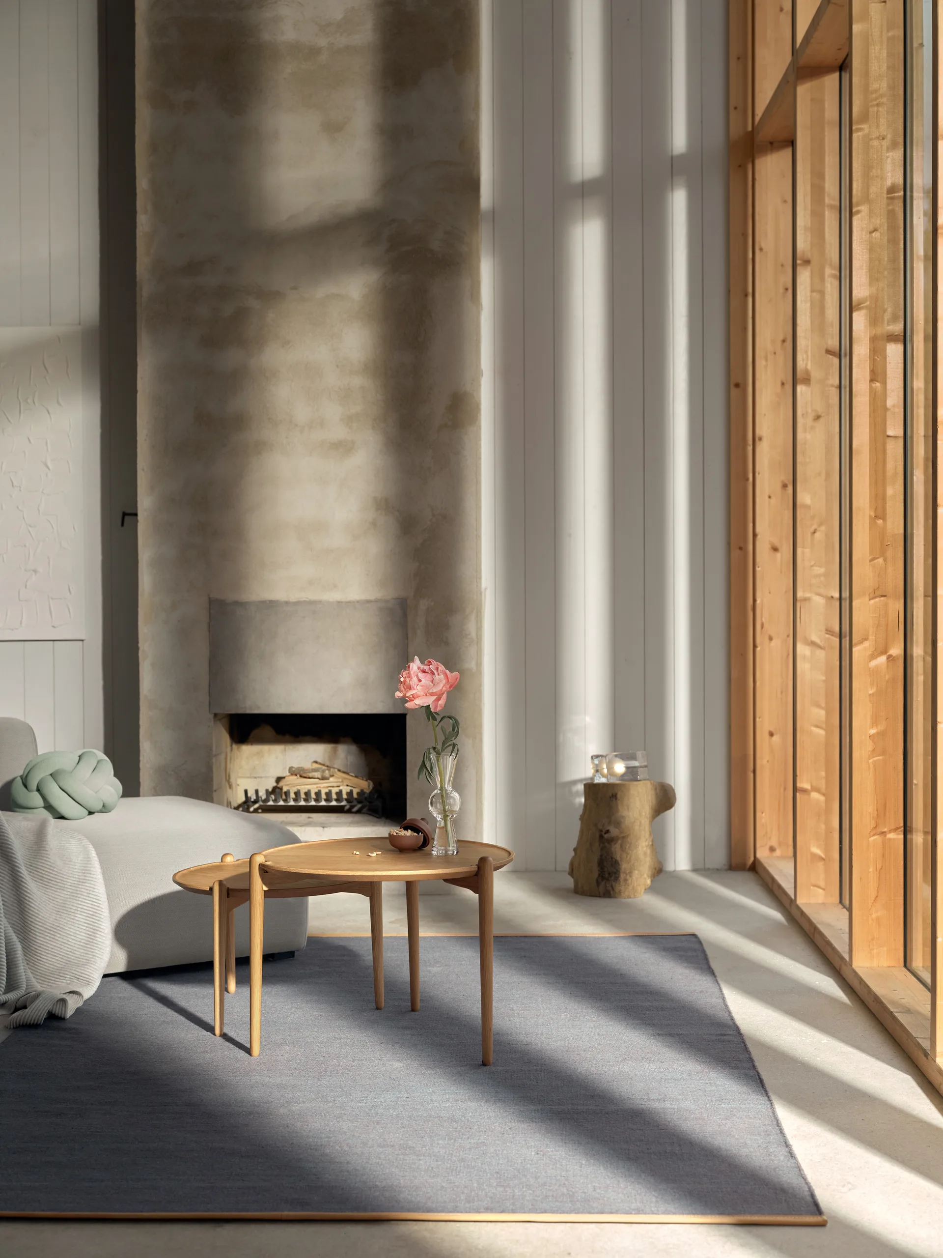 Björk matta stor blå, 170 x 240 cm Design House Stockholm