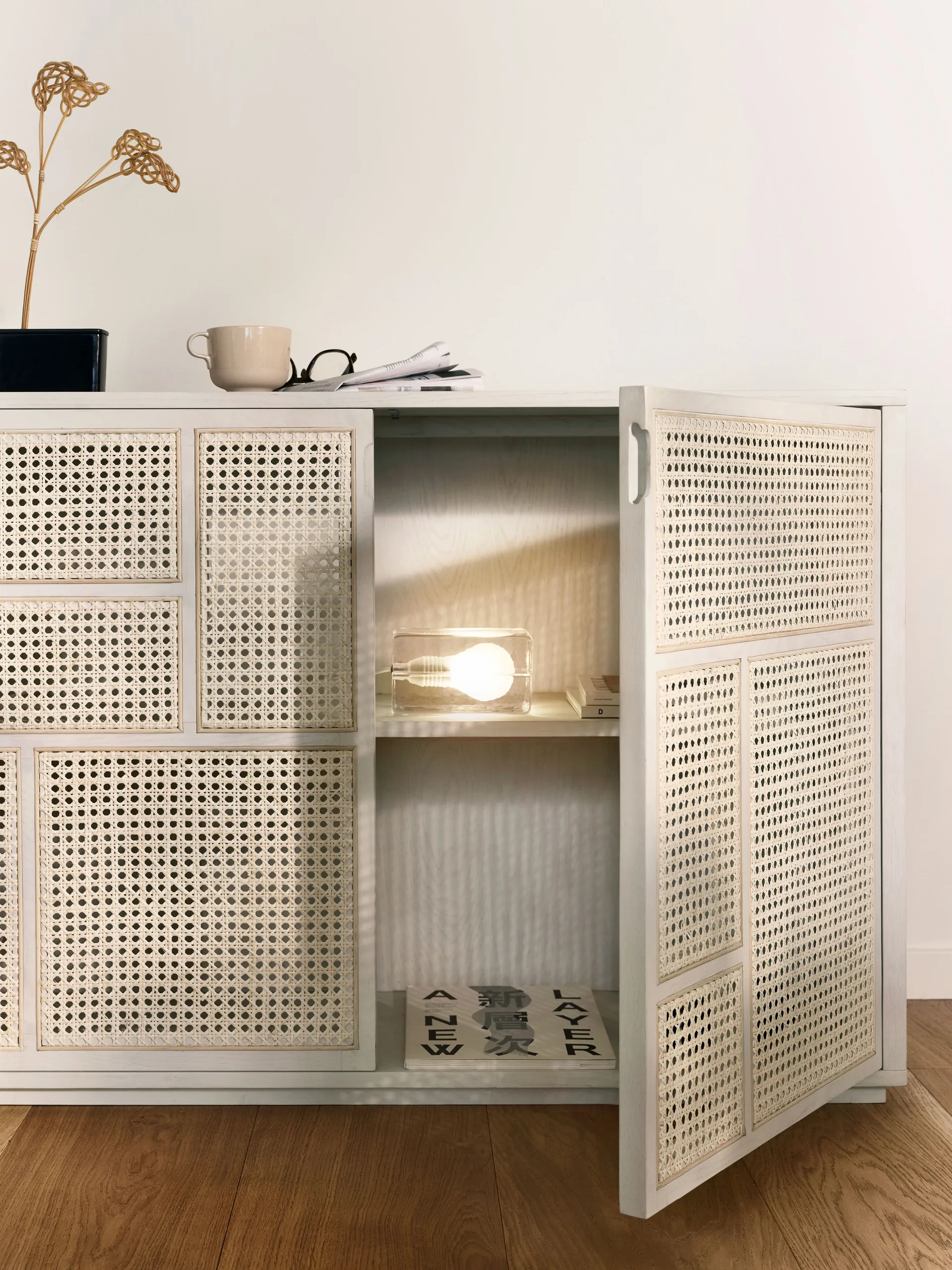 Block Lamp bordslampa, vit sladd Design House Stockholm