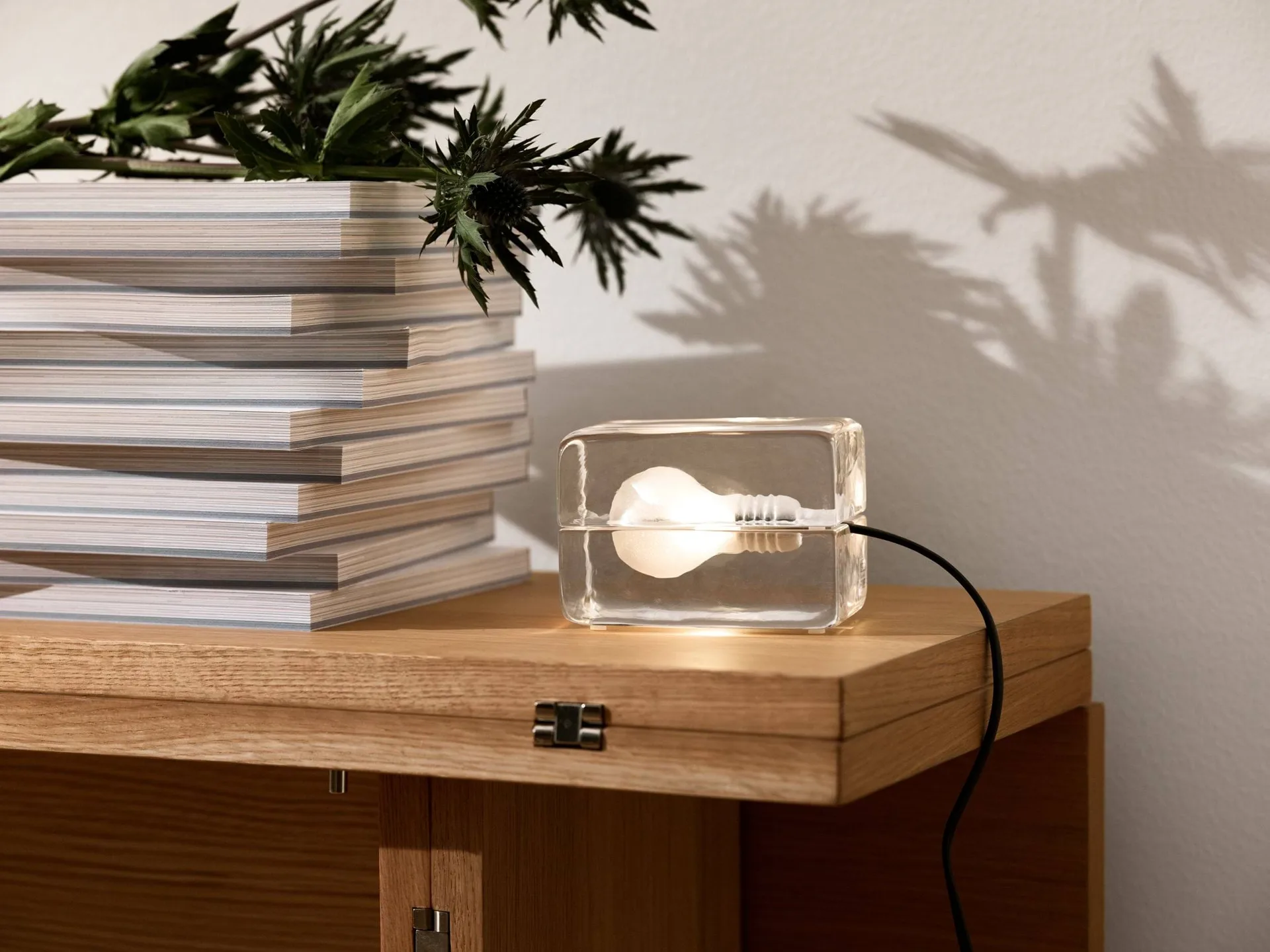 Block Lamp Mini bordslampa, Klar, 12x8x7,5 cm Design House Stockholm