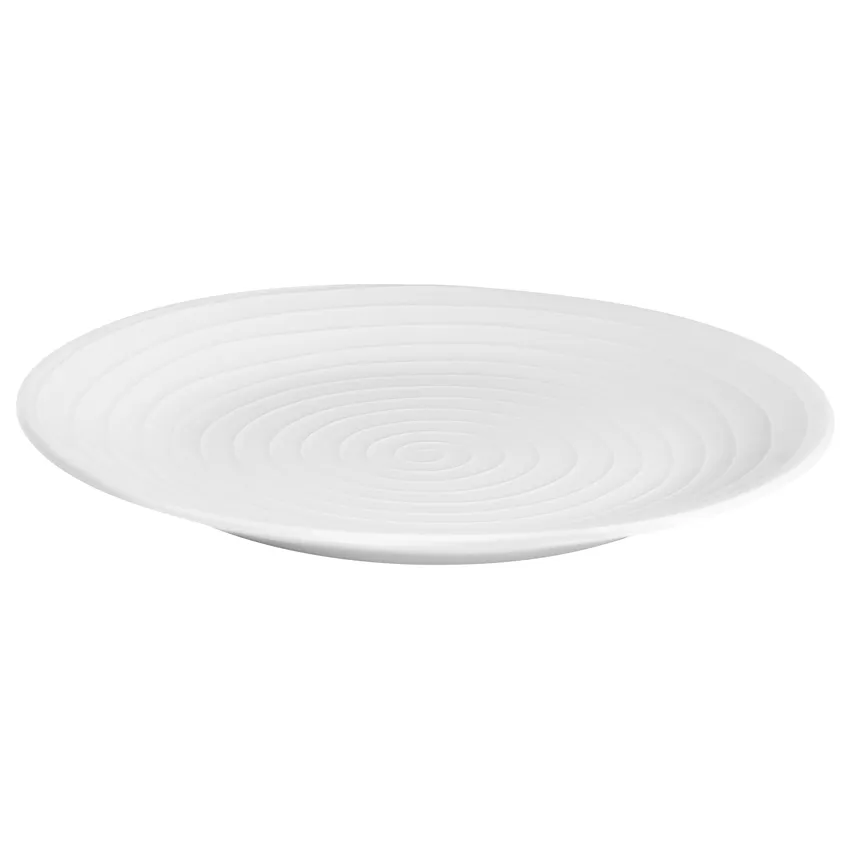 Blond mattallrik 28 cm, stripe vit Design House Stockholm