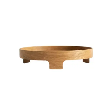 Bridge bricka - Ek, Ø42 cm - Design House Stockholm